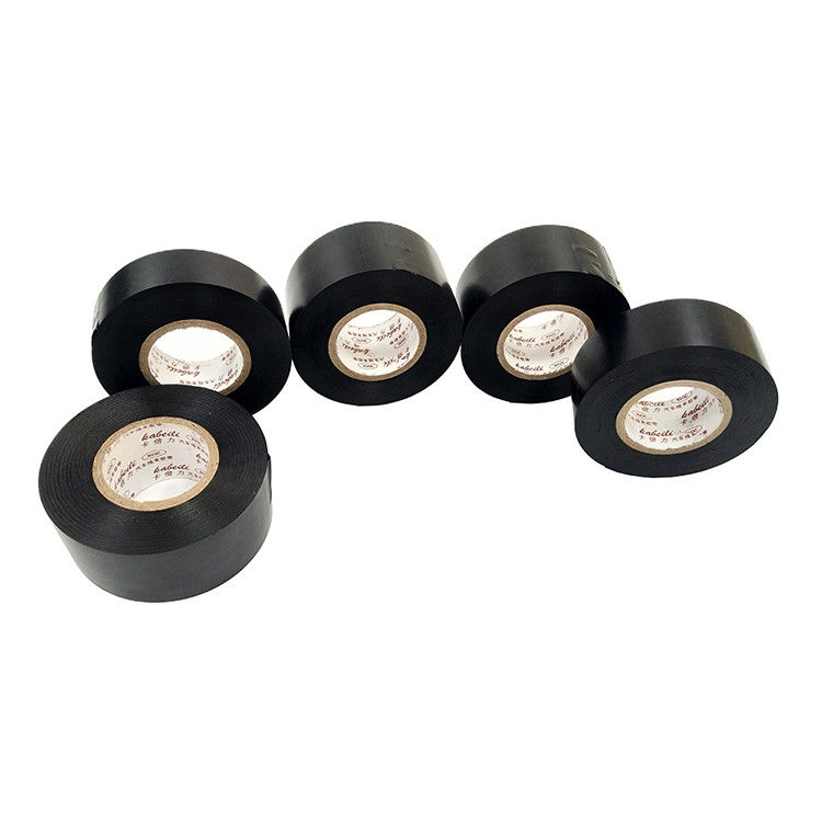Couleur électrique des véhicules à moteur de noir de bande de PVC d'isolation résistante à la chaleur