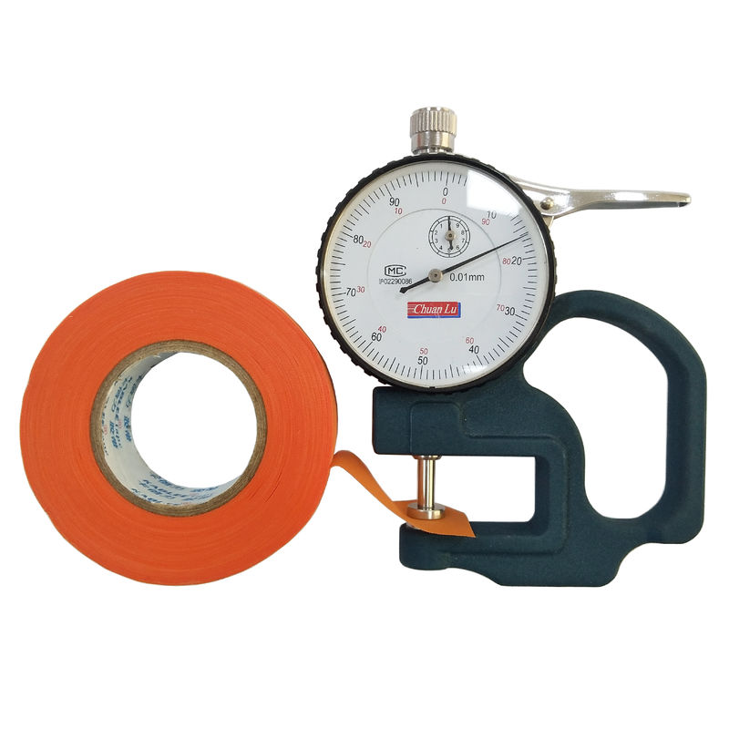 Harnais orange de fil enveloppant la bande, bande 0.16mm de métier à tisser de câblage de tissu de polyester profondément