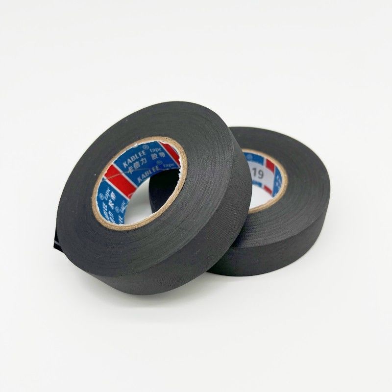Tape de tissu de câblage en fil noir orange d'épaisseur de 0,16 mm pour câble automobile