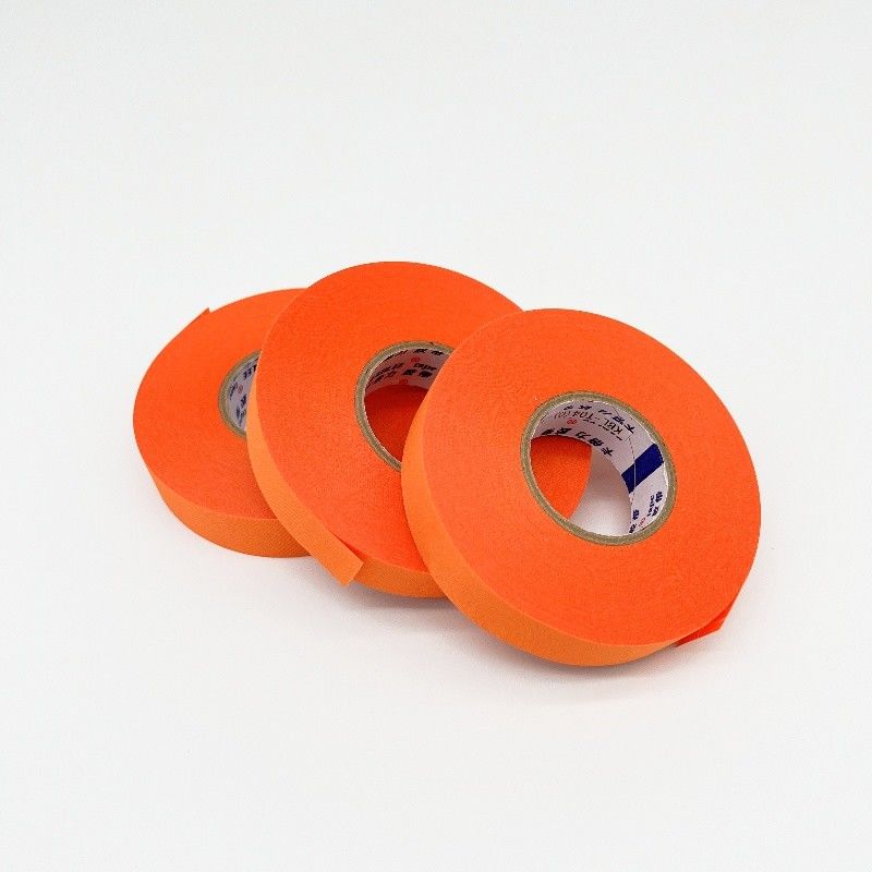 Tape à harnais de fil de tissu Couleur orange 0,25 mm Épaisseur 150 degrés Résistance à la température
