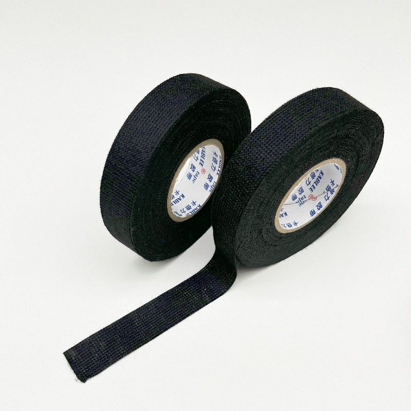 19 mm 25 mm Largeur Ruban de tissu de laine de couleur noire pour la protection du harnais de fil automobile