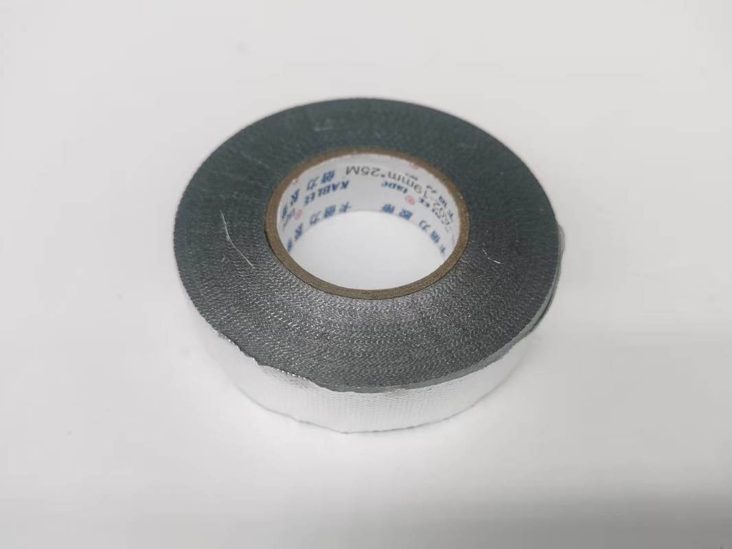 Ruban adhésif noir pour faisceau de câbles automobiles, épaisseur 0,2 mm, adhésif copolymère d'acrylates durable