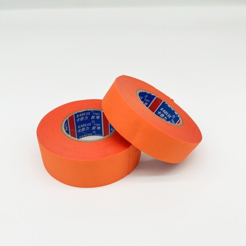 Automotive Cloth Tape Orange Color Nature Rubber Adhesive For Car Wire Harness Wrapping